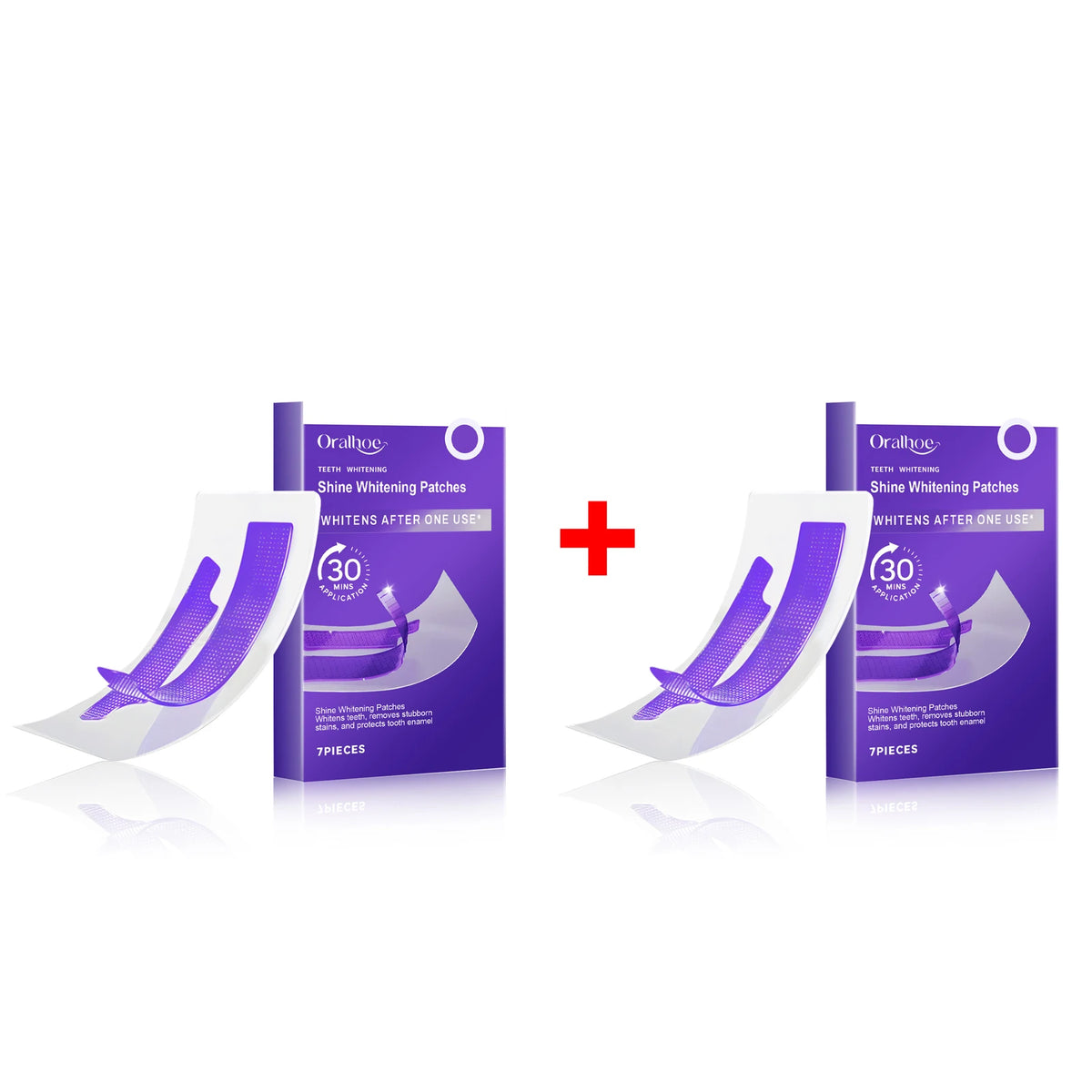 Purple Teeth Whitening Strips – Peroxide-Free, 30-Minute Brightening (7 Strips)