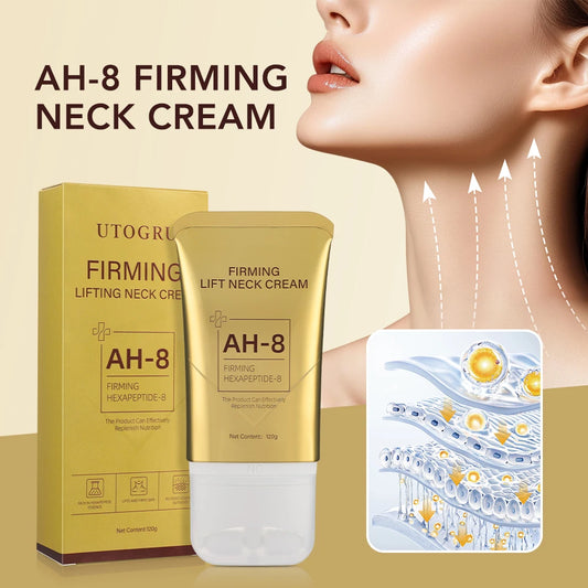 fachgo | ﻿ 120g Neck Firming Roller Cream Moisturizing Lifting Brighten Skin Fades Fine Lines Reduce Double Chin Massage Firm Neck Cream