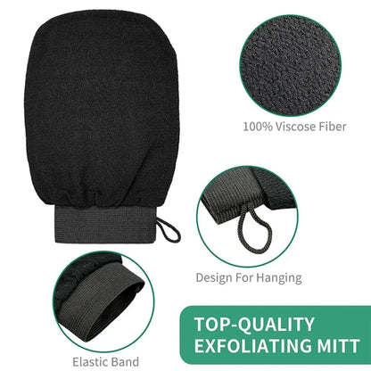 fachgo | Bath Scrub Glove Exfoliating Body Facial Tan Massage Glove Exfoliator Glove Random Color Bath Shower Wash