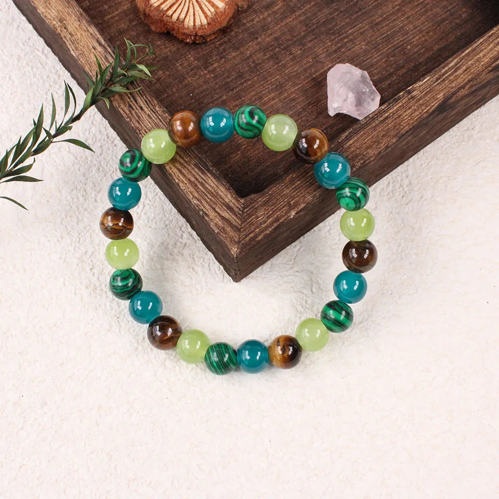 fachgo | Tiger Eye Stone Bohemian Bracelet for Women