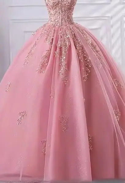 fachgo | Customized 15 Quinceanera Dresses Ball Gown Luxury Glitter Party Dresses Elegant Off Shoulder 15 Yearl Old Dress Prom Gown 2025