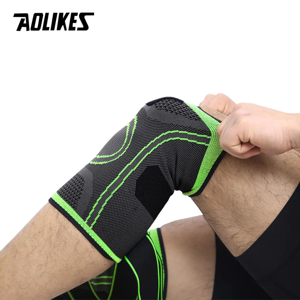 fachgo | AOLIKES 1PCS Knee Brace Knee Sleeve Support For Men And Women Knee Pads For Running, Hiking Meniscus Tear Arthritis Joint