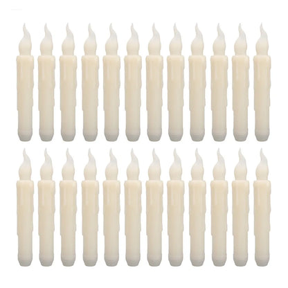 Pack of 12/24pcs LED Floating Taper Candles with Remote Flameless Flickering Hanging Candle Light for Home Christmas Party Decor