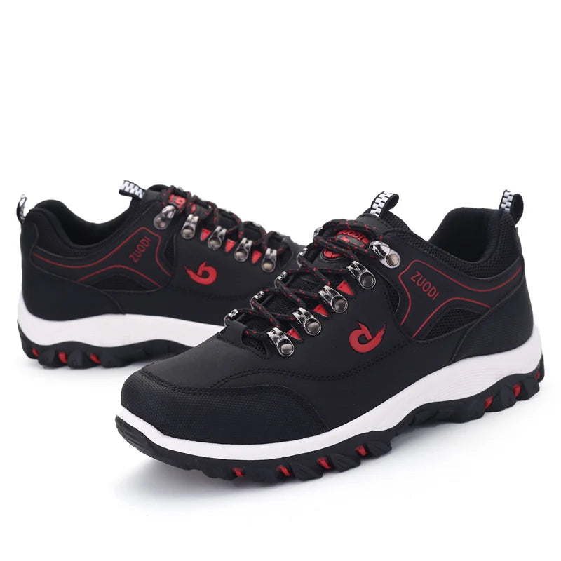 fachgo | Men Shoes Leather Casual Shoes For Men Sneakers Spring Autumn Winter Shoes For Male Tennis Lightweight Walking Shoes