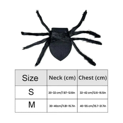 Halloween Pet Spider Costume Chest Dog Cat Clothes Cosplay Funny Spider Halloween Party Costumes for Small Medium Dog Cat