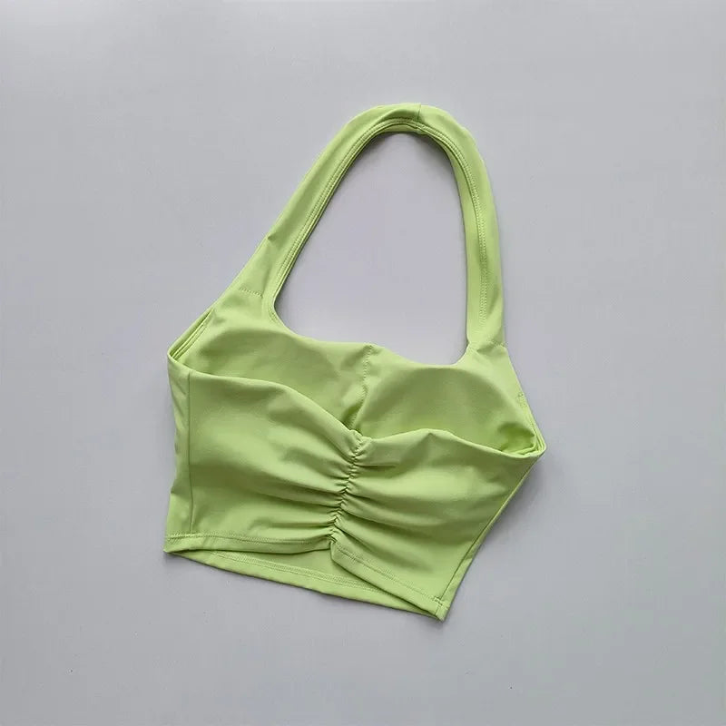 fachgo | Women’s Backless Sports Bra Crop Top