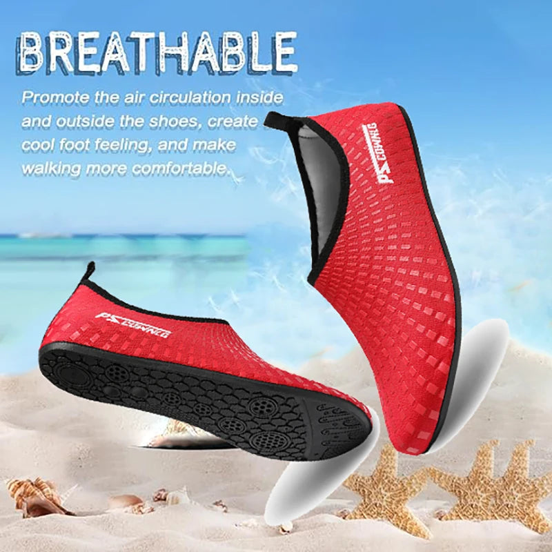 fachgo | Diving Shoes Women Aqua Shoes Men Beach Swimming Water Sport Socks Barefoot Sneaker Fitness Dance Swim Surfing Snorkeling Shoe