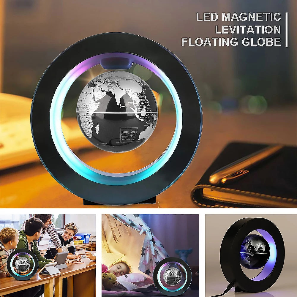 Rotating Magnetic Levitating Globe with Multicolour LEDs