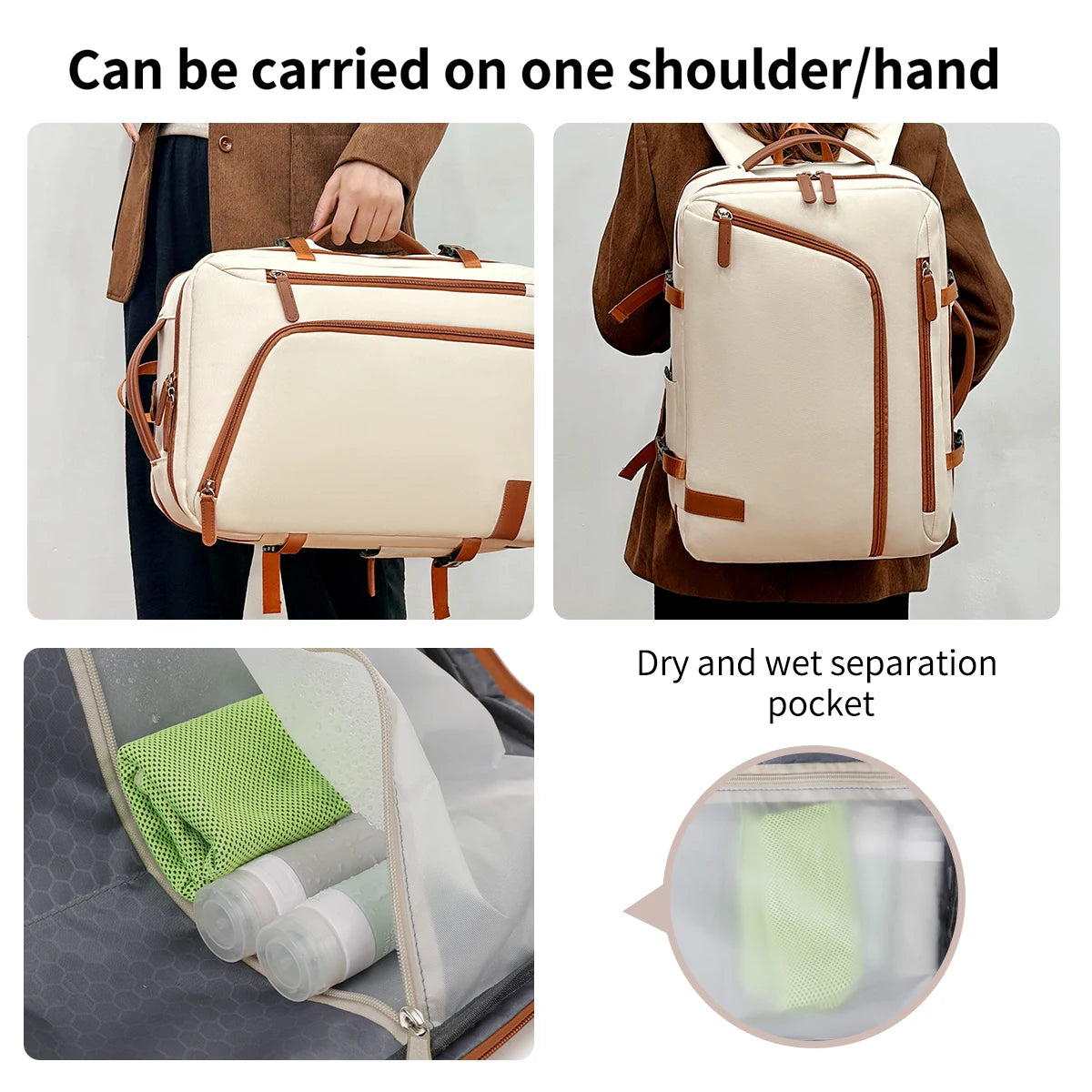 fachgo | Backpack Unisex New Simple Business Computer Backpack Outdoor Large Capacity Travel Bag Student School Bag Boys