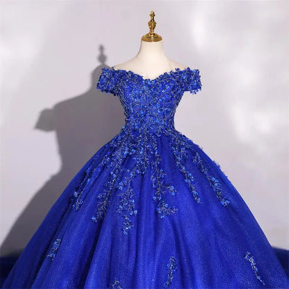 fachgo | Customized 15 Quinceanera Dresses Ball Gown Luxury Glitter Party Dresses Elegant Off Shoulder 15 Yearl Old Dress Prom Gown 2025
