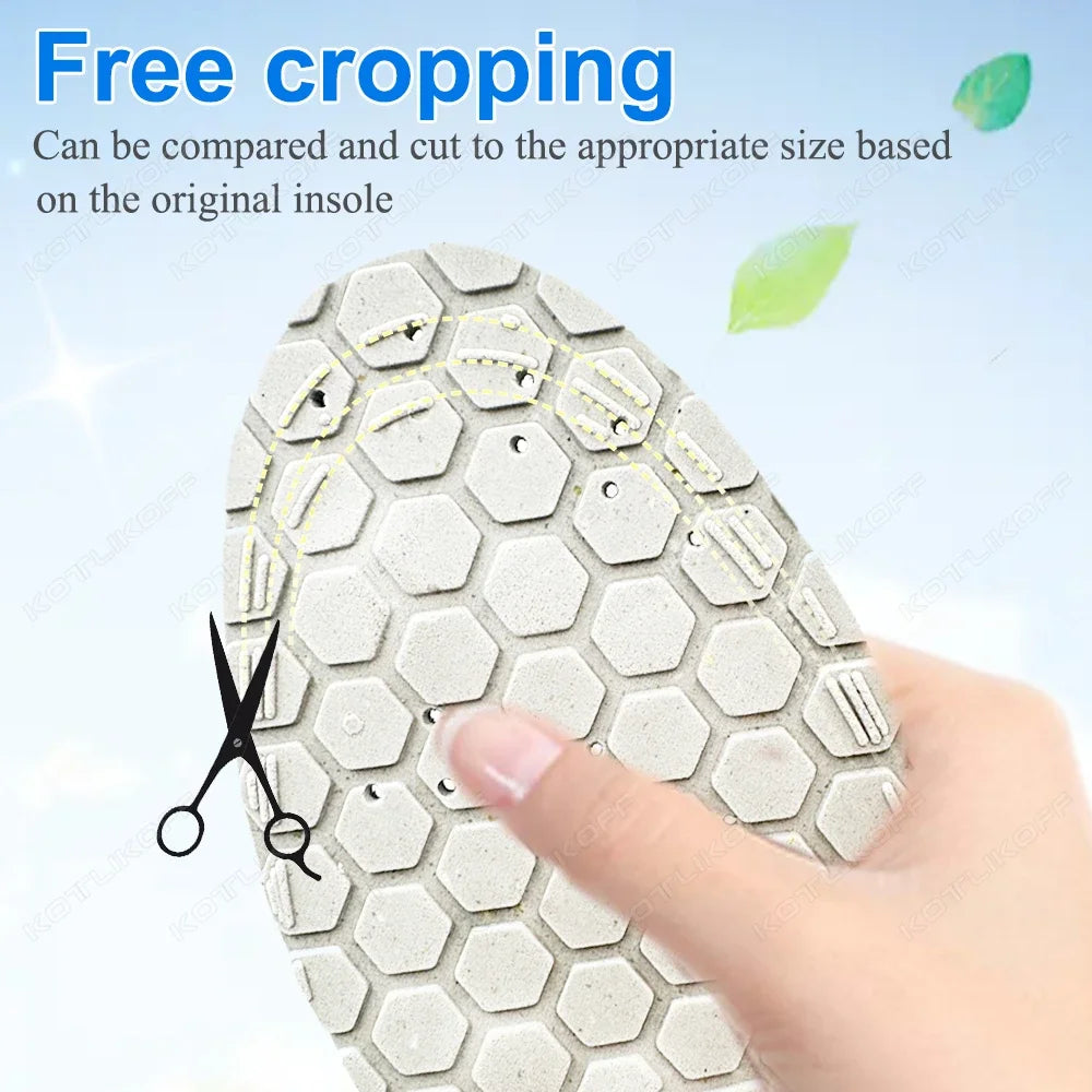 fachgo | 1 Pair Acupressure Foot Insoles for Men Women Orthopedic Gel Magnetic Shoe Inserts Magnet Technology Support Insole