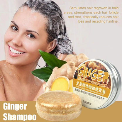 fachgo | Ginger Polygonum Soap Shampoo Soap Cold Processed Soap Hair Shampoo Bar Pure Plant Hair Shampoos Hair Care