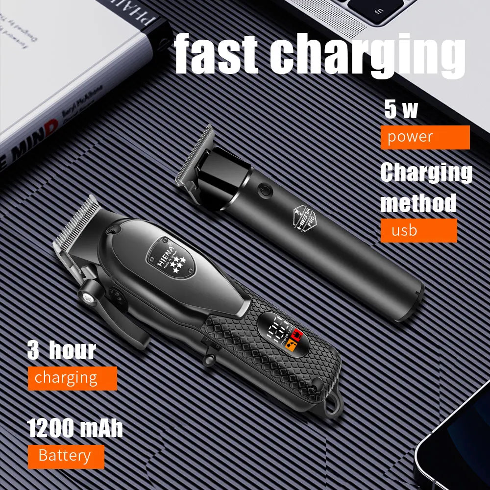 fachgo | HIENA hair clipper professional Hair cutting machine Barber shop electric shaving men's haircut machine Trimmer man