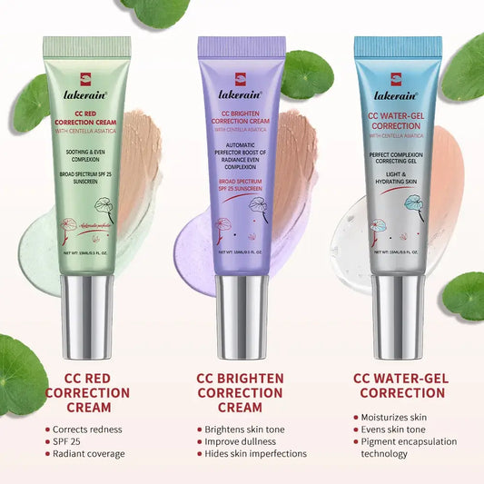 fachgo | 3 Color CC Cream Facial Centella Asiatica Repair BB Cream Brightening Natural Concealer Whitening Liquid Foundation Cosmetics