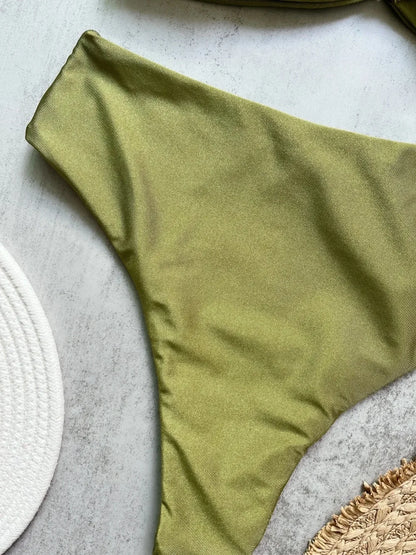 fachgo | Bandeau Push-Up Brazilian Bikini Set