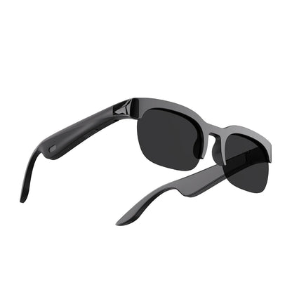 fachgo | Smart Glasses with AI Translator Hands-Free Music & Calls BT Sunglasses UV Protection Outdoor Sports Headphones for Men Women