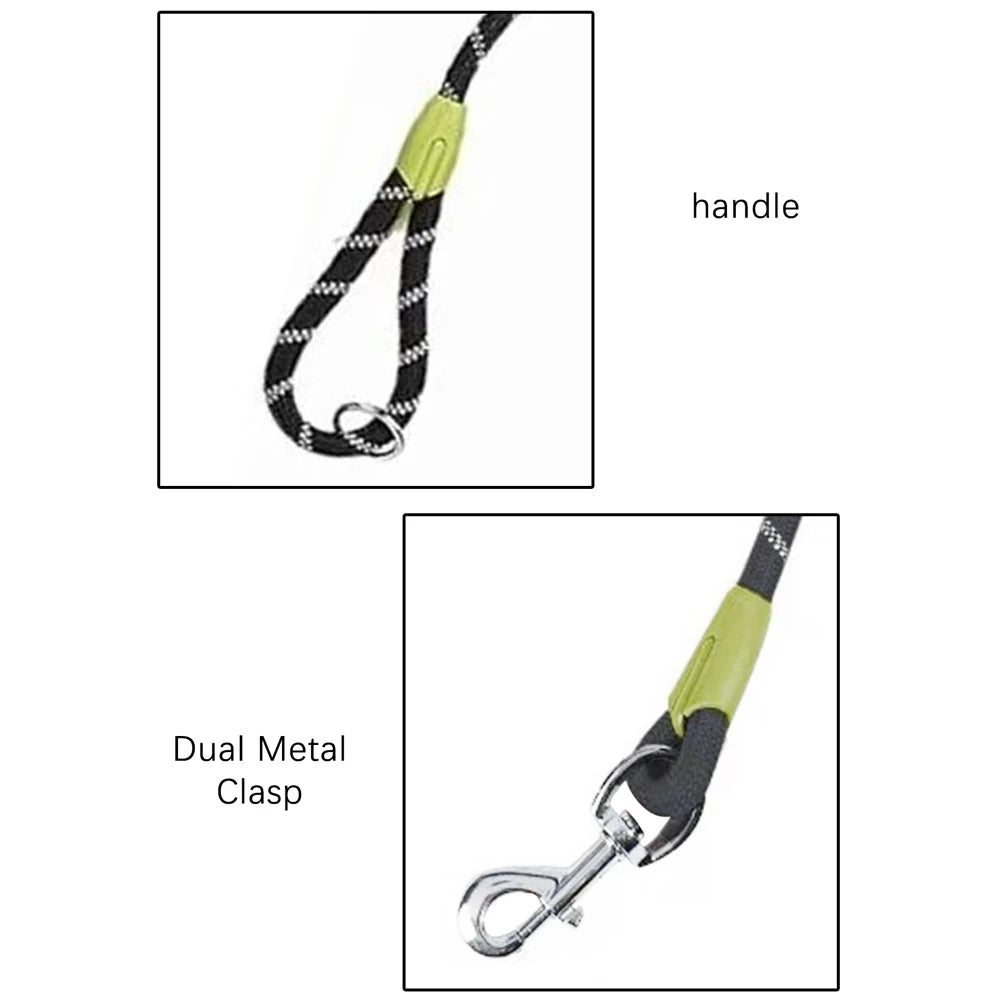 fachgo | 1 PC Hands Free Dog Leash for 2 Dogs Reflective Running Dual Dog Leash 360° Swivel Leash for Pet Outdoor Walking Jogging Hiking
