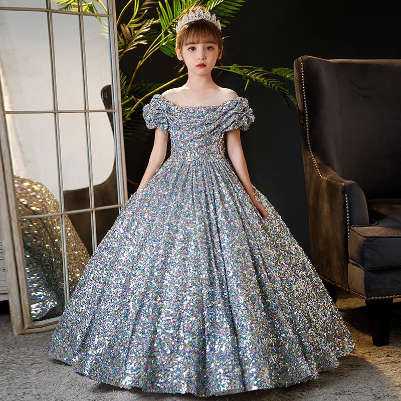 fachgo | 2023New Children's Dress Princess Dress High-end Model Show Girl Host Dress Birthday Stylish Banquet