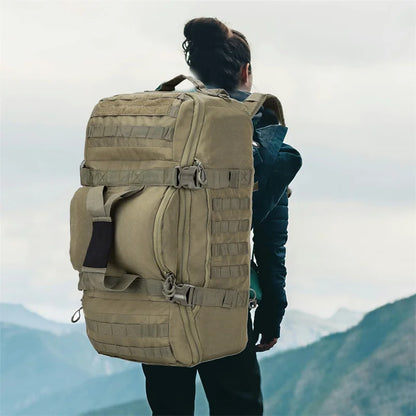 fachgo | LQARMY 30L 50L 80L Outdoor Mountaineering Bag Molle Tactical Backpack Large Duffel Bag Hiking Camping Travel Bags
