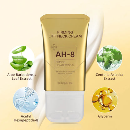 fachgo | ﻿ 120g Neck Firming Roller Cream Moisturizing Lifting Brighten Skin Fades Fine Lines Reduce Double Chin Massage Firm Neck Cream