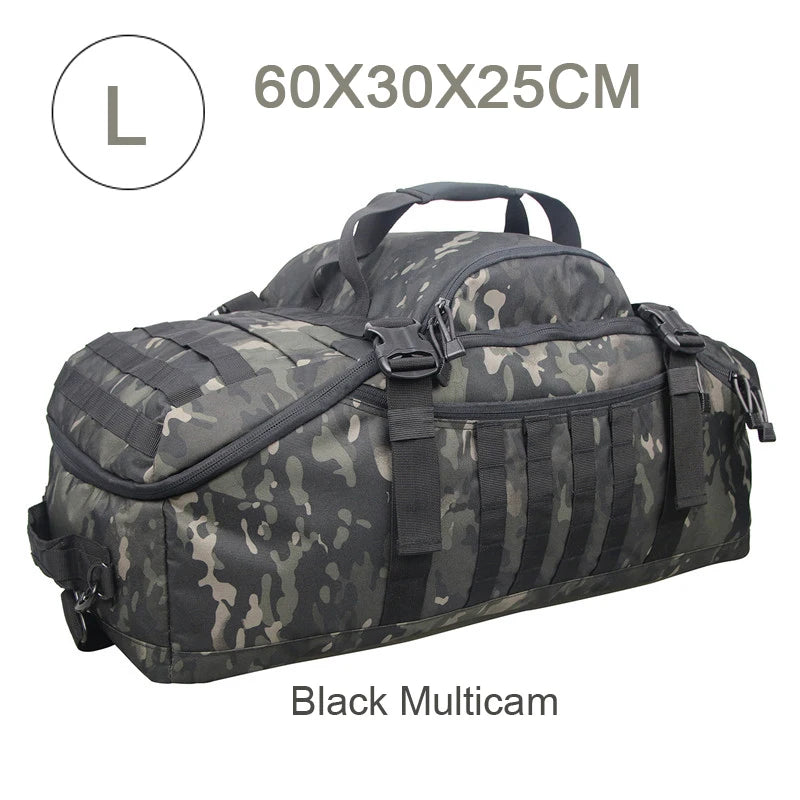 fachgo | LQARMY 30L 50L 80L Outdoor Mountaineering Bag Molle Tactical Backpack Large Duffel Bag Hiking Camping Travel Bags