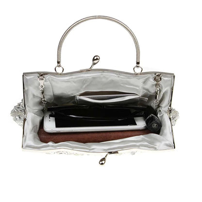 fachgo | Beaded Bridal Clutch Evening Bag