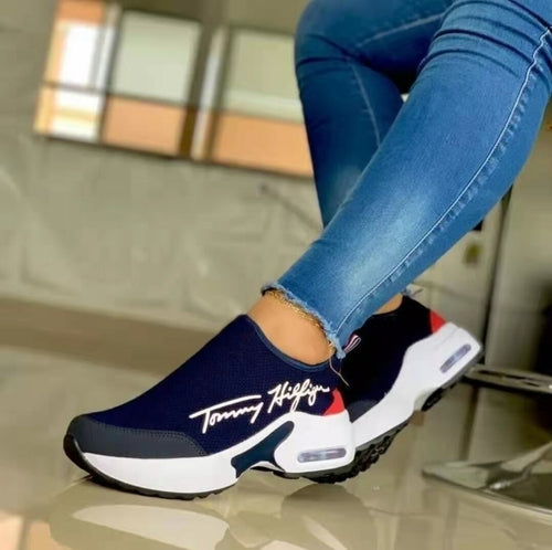 fachgo | Casual Breathable Wedges Ladies Walking Sneakers Flat Women Shoes