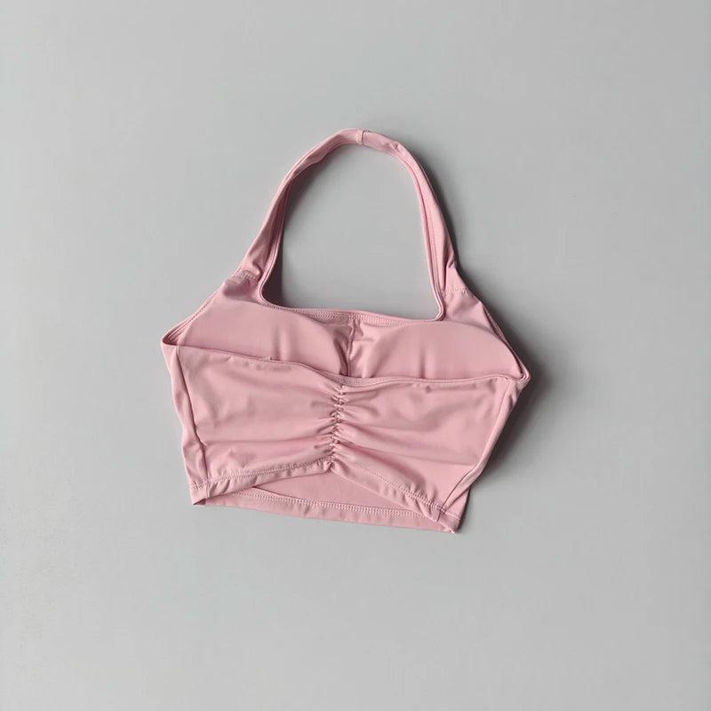 fachgo | Women’s Backless Sports Bra Crop Top