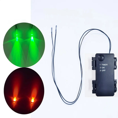 Halloween LED Glowing Eyes With Timer Light Up DIY Eyes for Skeleton Pumpkins Masks Tombstones Indoor Outdoor Horror Decorations