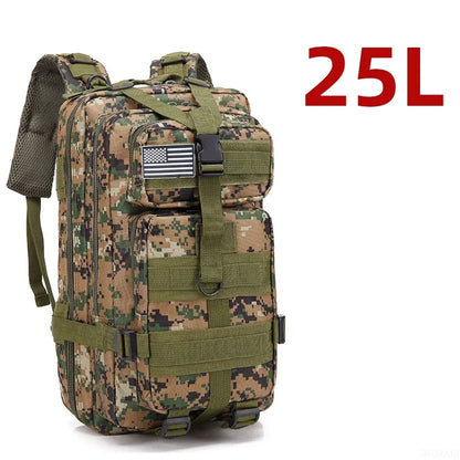 fachgo | 25L/50L 1000D Nylon Waterproof Trekking Fishing Hunting Bag Backpack Outdoor Rucksacks Tactical Sports Camping Hiking