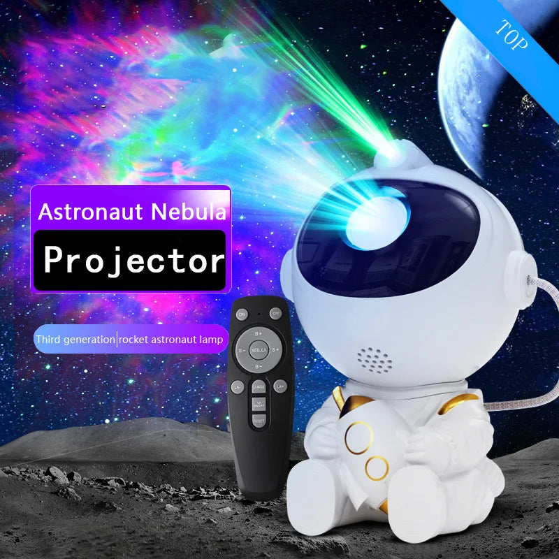 Astronaut Galaxy Projector – LED Night Light