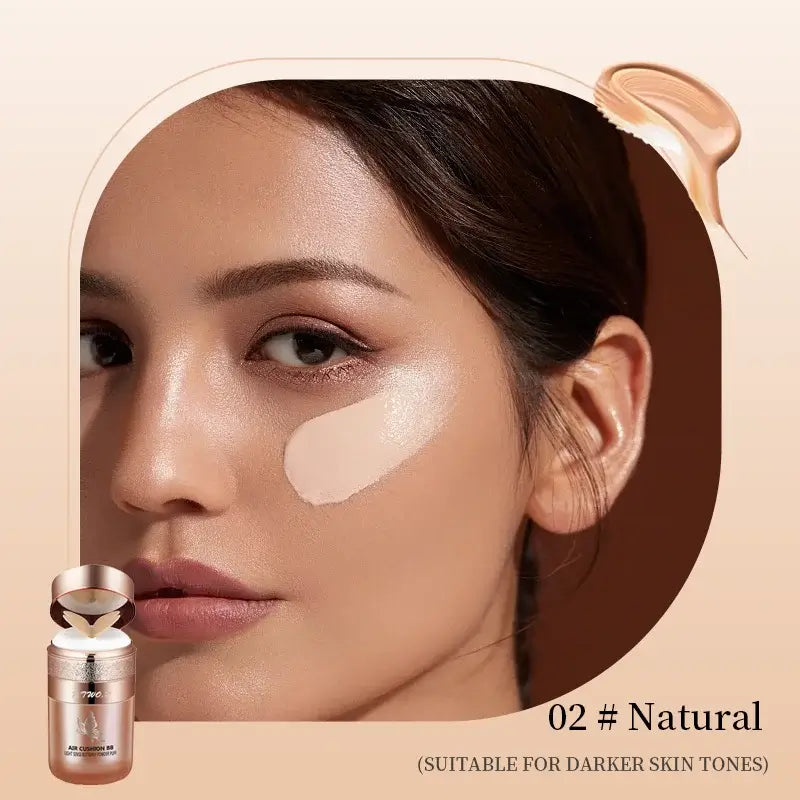 fachgo | Air Cushion BB Cream Moisturizing Foundation Concealer Whitening Oil-control Waterproof Butterfly Powder Puff Makeup Cosmetics