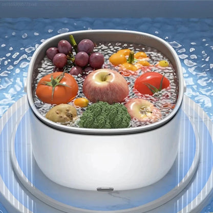 Vegetable Washing Machine Wireless Vegetable Disinfection Fruit Purifier Sterilize Kitchen Fruit Dirt Cleaning Purifier Basket