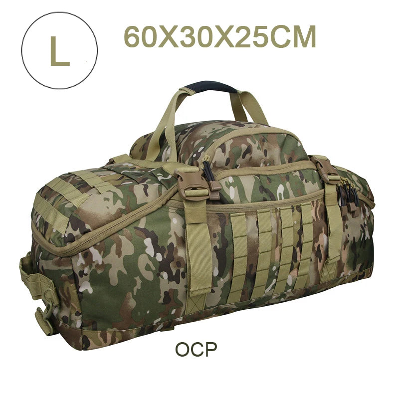 fachgo | LQARMY 30L 50L 80L Outdoor Mountaineering Bag Molle Tactical Backpack Large Duffel Bag Hiking Camping Travel Bags