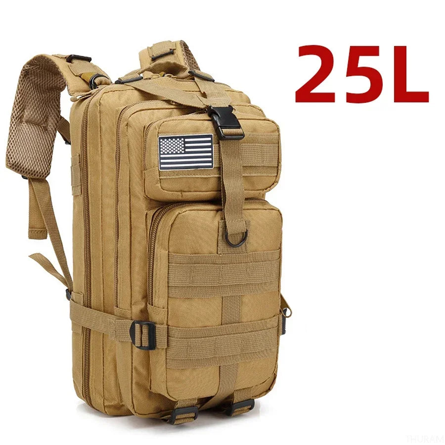 fachgo | 25L/50L 1000D Nylon Waterproof Trekking Fishing Hunting Bag Backpack Outdoor Rucksacks Tactical Sports Camping Hiking