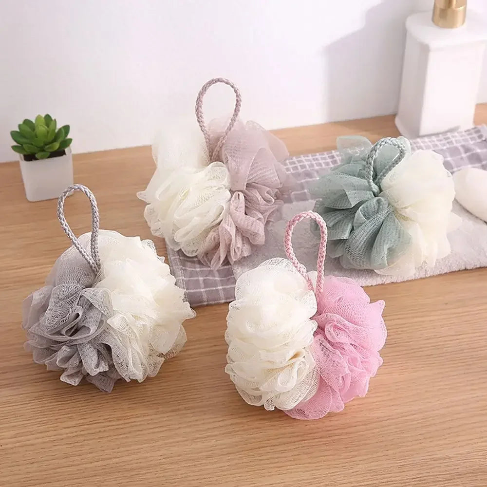 fachgo | Soft Shower Mesh Foaming Sponge Body Scrub Exfoliating Back Brush Skin Cleaner Bath Bubble Ball Skin Care Bathing Accessories