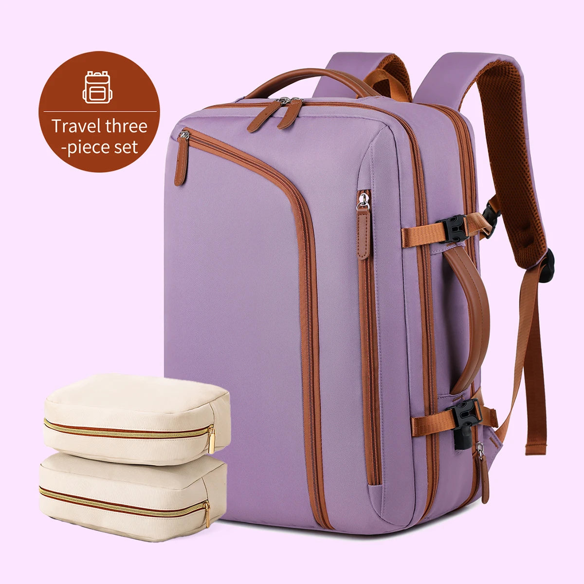 fachgo | Backpack Unisex New Simple Business Computer Backpack Outdoor Large Capacity Travel Bag Student School Bag Boys