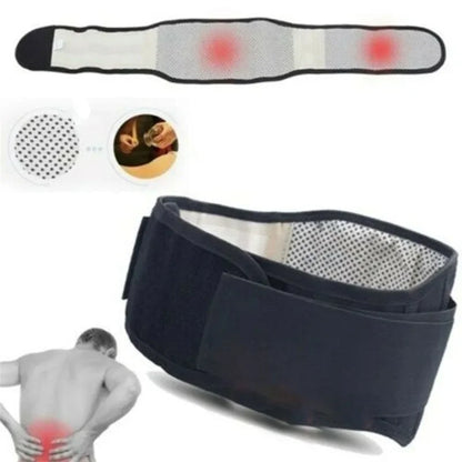 fachgo | Adjustable Waist Tourmaline Self heating Magnetic Therapy Back Waist Support Belt Lumbar Brace Massage Band Health Care
