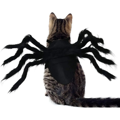 Halloween Pet Spider Costume for Dogs Cats Cute Cosplay Outfit Adjustable Velcro Funny Party Decor Supplies for Small Medium Pet
