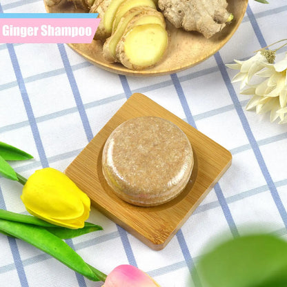 fachgo | Ginger Polygonum Soap Shampoo Soap Cold Processed Soap Hair Shampoo Bar Pure Plant Hair Shampoos Hair Care