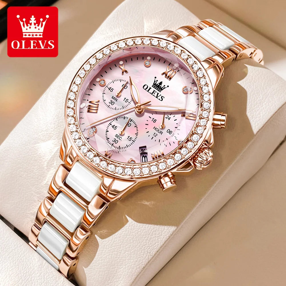 fachgo | OLEVS 9999 Diamond Women’s Quartz Watch