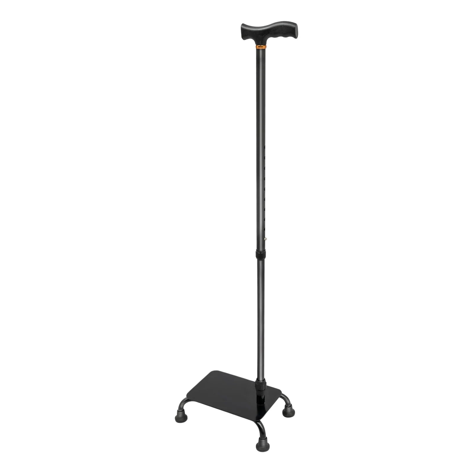 fachgo | Adjustable Walking Stick with 4 Feet, Walking Assist Cane with 4-Legged Base, Stair Lift Aid for Seniors