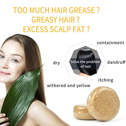 fachgo | Ginger Polygonum Soap Shampoo Soap Cold Processed Soap Hair Shampoo Bar Pure Plant Hair Shampoos Hair Care