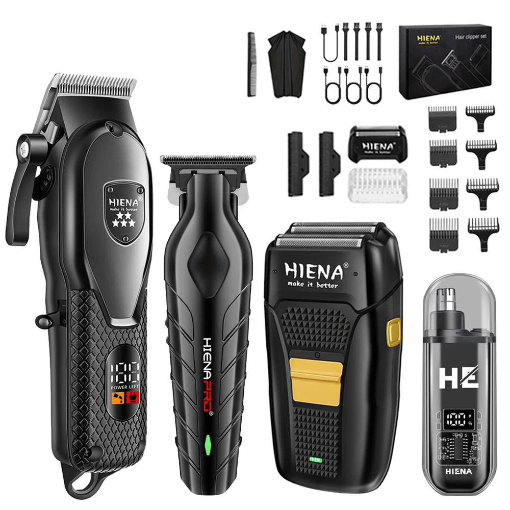 fachgo | HIENA hair clipper professional Hair cutting machine Barber shop electric shaving men's haircut machine Trimmer man