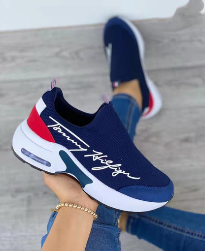 fachgo | Casual Breathable Wedges Ladies Walking Sneakers Flat Women Shoes