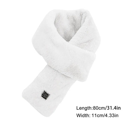 Heating Scarf USB Rechargeable Electric Heated Scarf Soft Heating Neck Wrap Three-gear Temperature Control Neck Wrap Warme