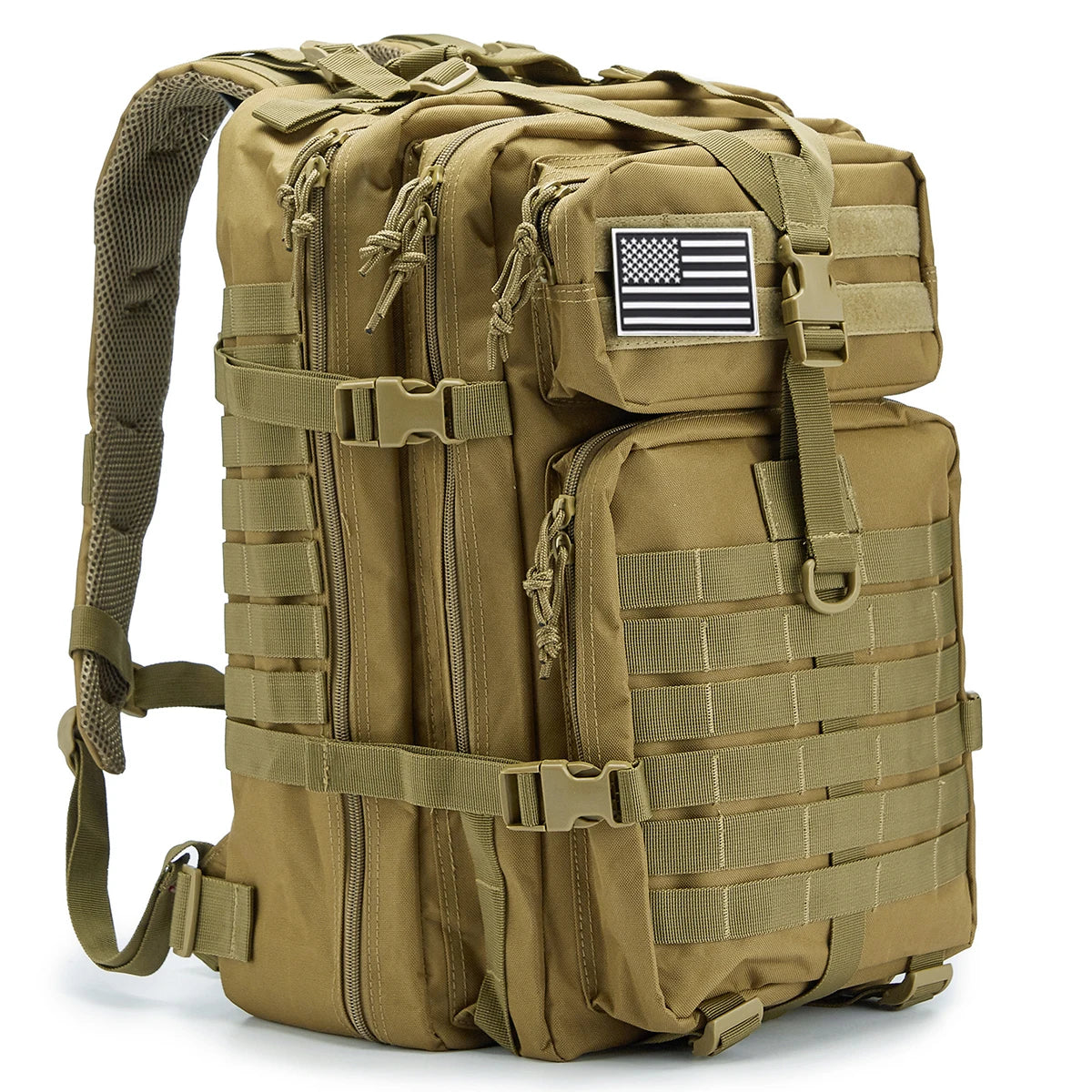 fachgo | 50L Man Tactical Backpacks Outdoor Traveling Bags Outdoor 3P School Pack EDC Molle Pack For Trekking Hunting Bag