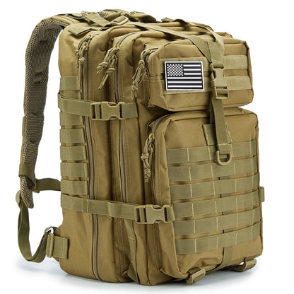fachgo | 50L Man Tactical Backpacks Outdoor Traveling Bags Outdoor 3P School Pack EDC Molle Pack For Trekking Hunting Bag