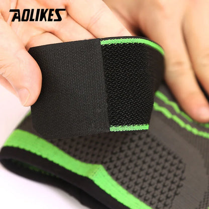 fachgo | AOLIKES 1PCS Knee Brace Knee Sleeve Support For Men And Women Knee Pads For Running, Hiking Meniscus Tear Arthritis Joint