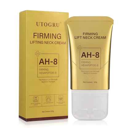 fachgo | ﻿ 120g Neck Firming Roller Cream Moisturizing Lifting Brighten Skin Fades Fine Lines Reduce Double Chin Massage Firm Neck Cream